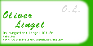 oliver lingel business card